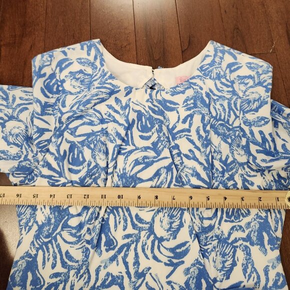 Lily Pulitzer women's cotton blue and white dress in size 4 - Picture 8 of 8